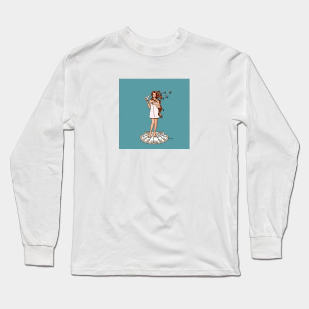 The Birth of Venus Long Sleeve T-Shirt by dinainbloom